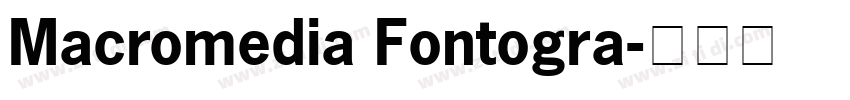 Macromedia Fontogra字体转换